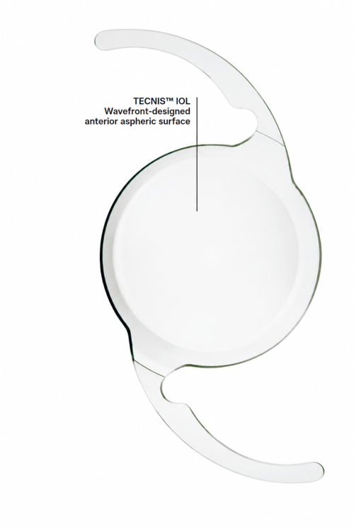 Illustration of the PureSee intraocular lens implant